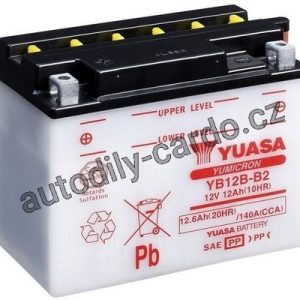 Motobaterie YUASA YB12B-B2 12Ah 165A 12V L+ /160x90x130/ Motobaterie YUASA YB12B-B2 12Ah 165A 12V L+ /160x90x130/